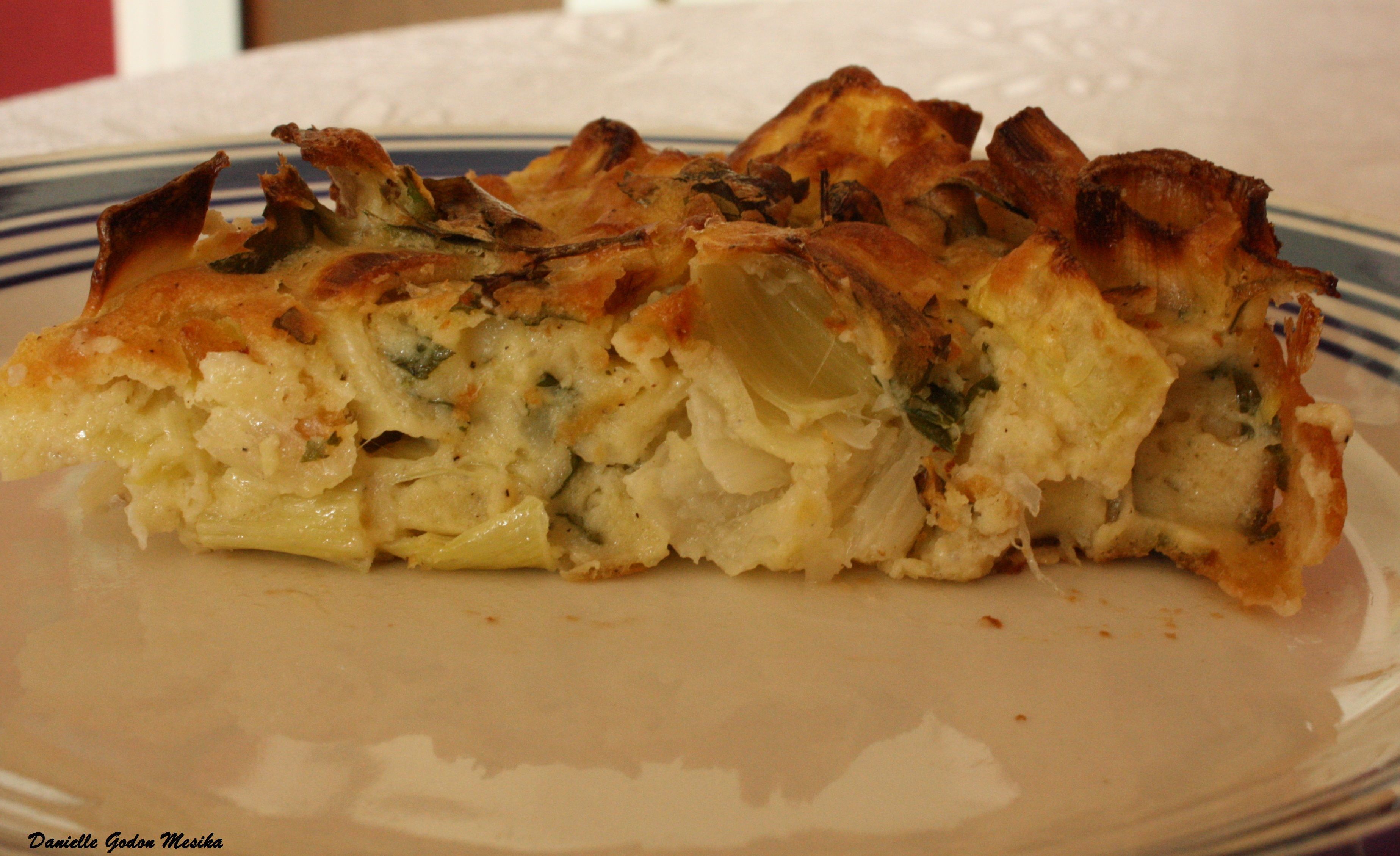 Tourte Aux Poireaux Et Aux Courgette