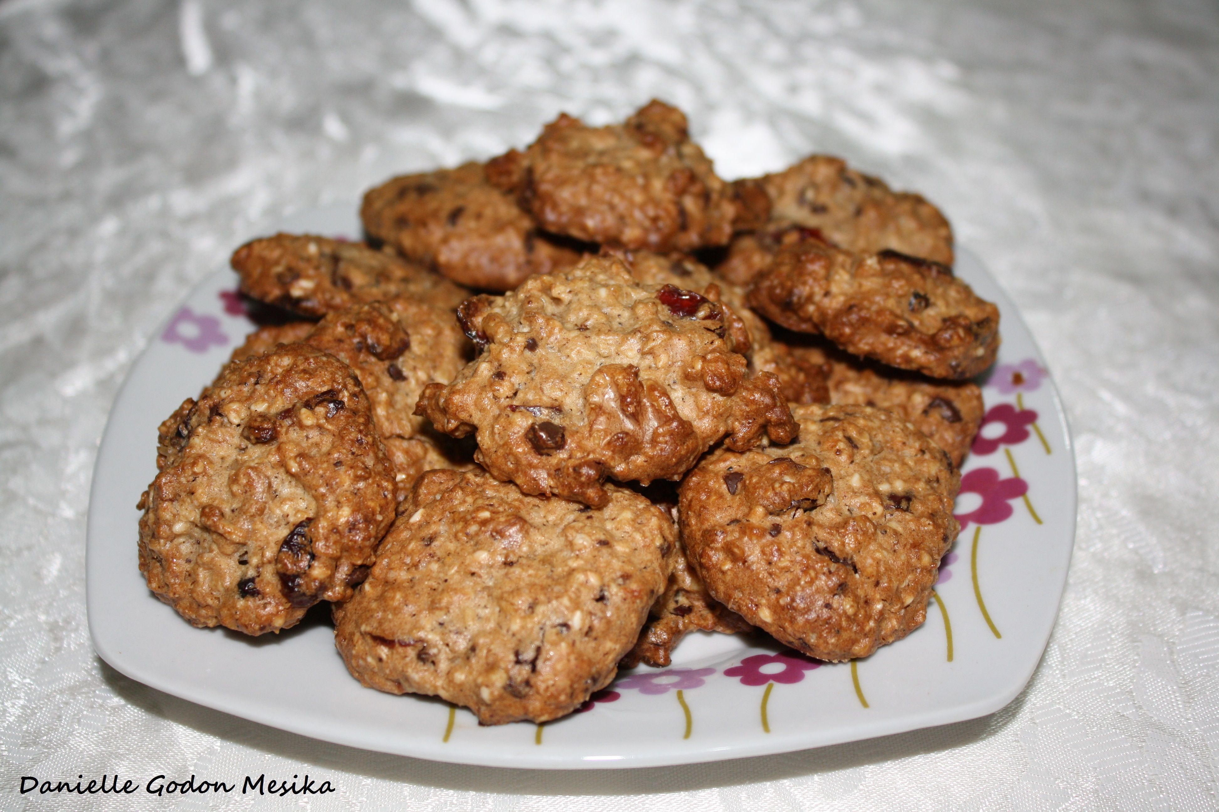 Biscuits Aux Flocons D Avoine Noix Et Canneberges